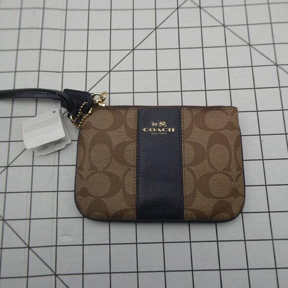 Coach Wristlet Purse - IM/Khaki/Midnight - Picture 8 of 12